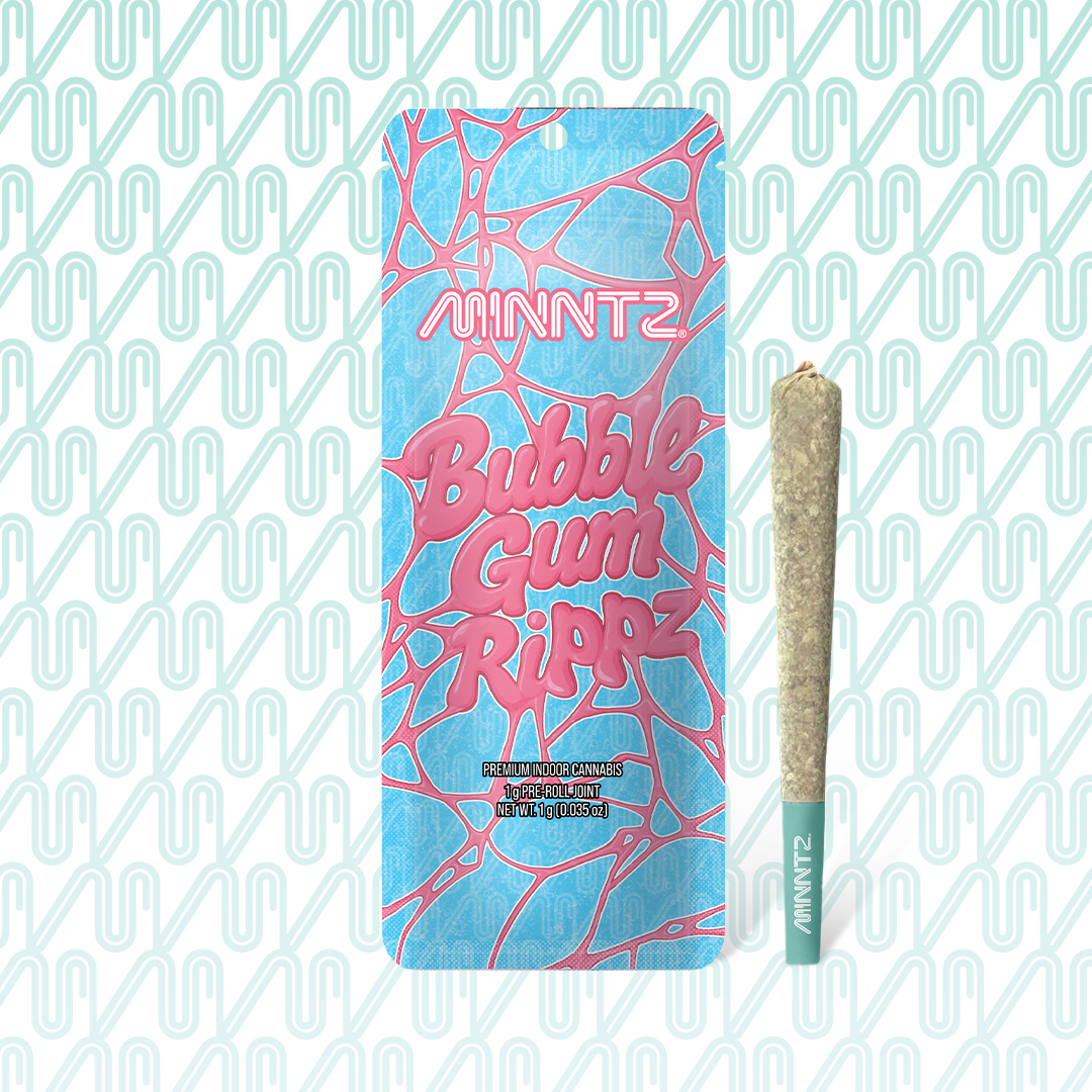 Minntz 1g Preroll Bubble Gum Rippz