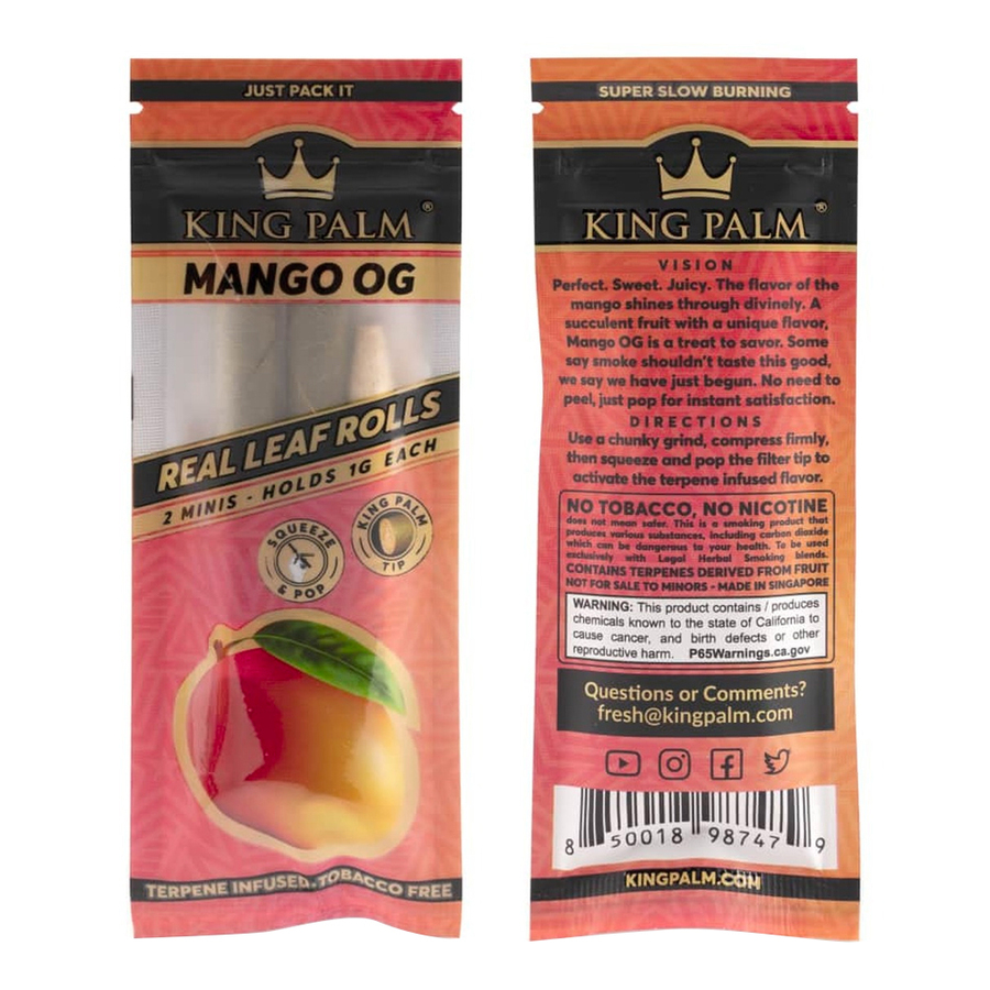 King Palm - Mango OG – 2 Mini Pre Rolls