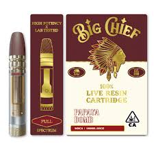 Big Chief Live Resin Cartridge Papaya