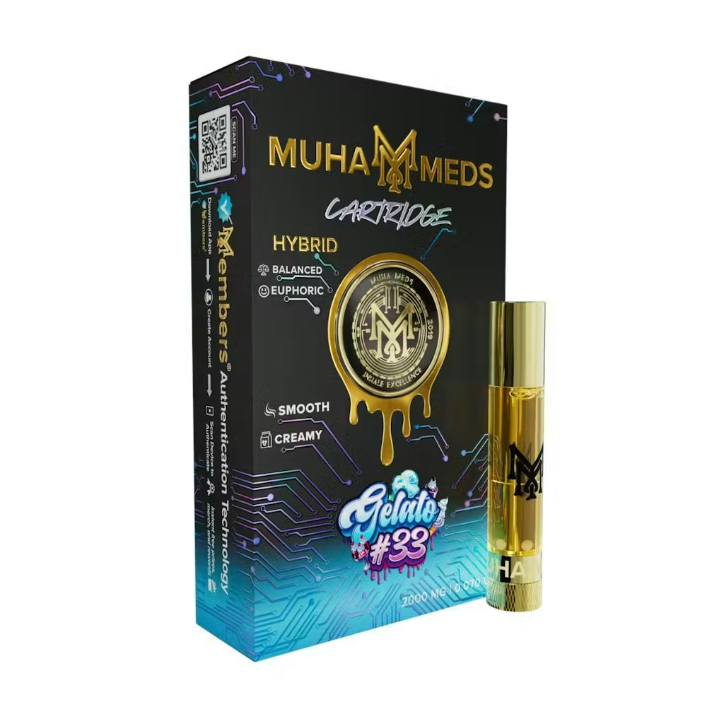 Muha Meds - 2g Cart - Gelato #33