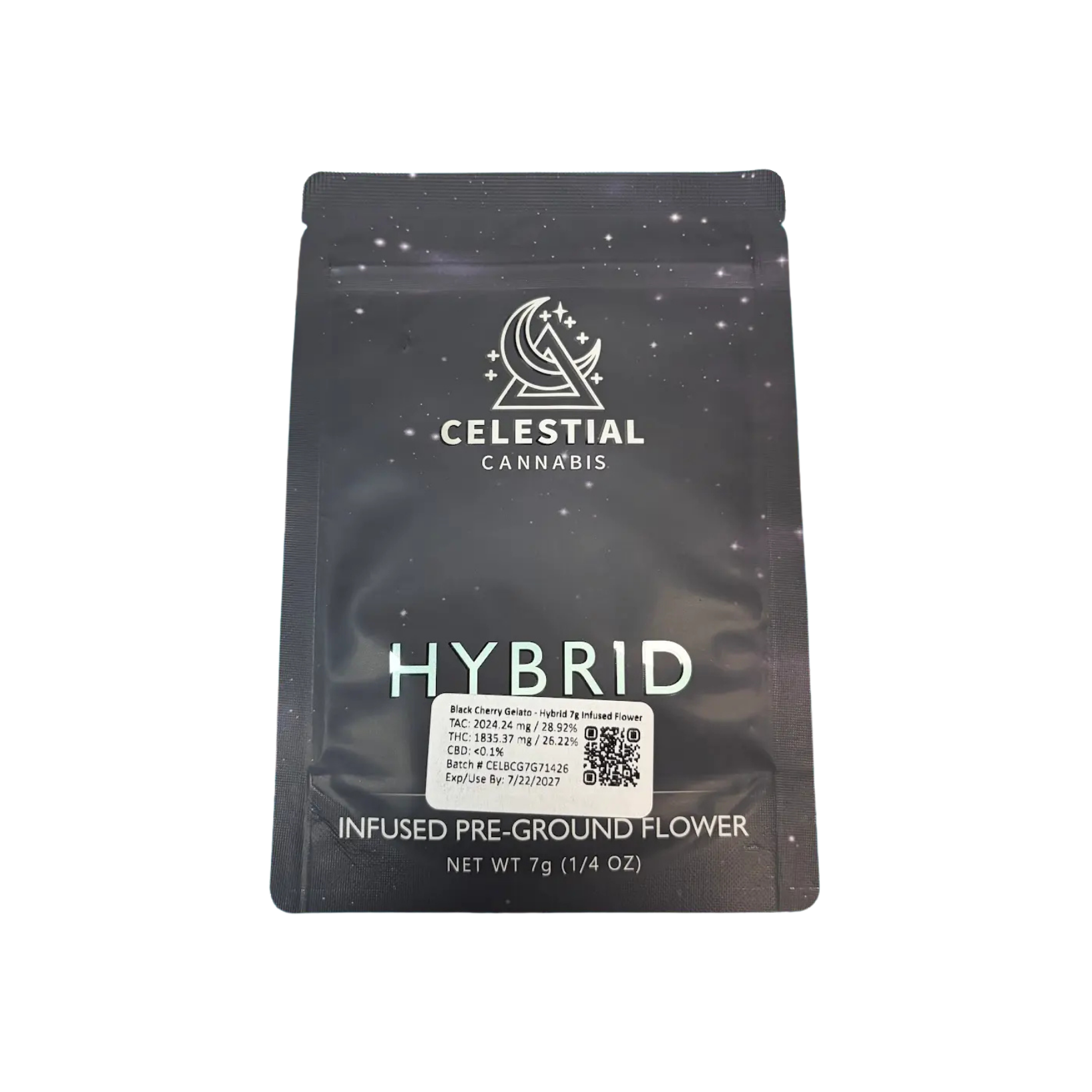 Celestial - Black Cherry Gelato Infused Ground Flower - 7g