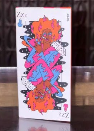 King Size Slim Rolling Papers + Tips - "Queen of Flames"