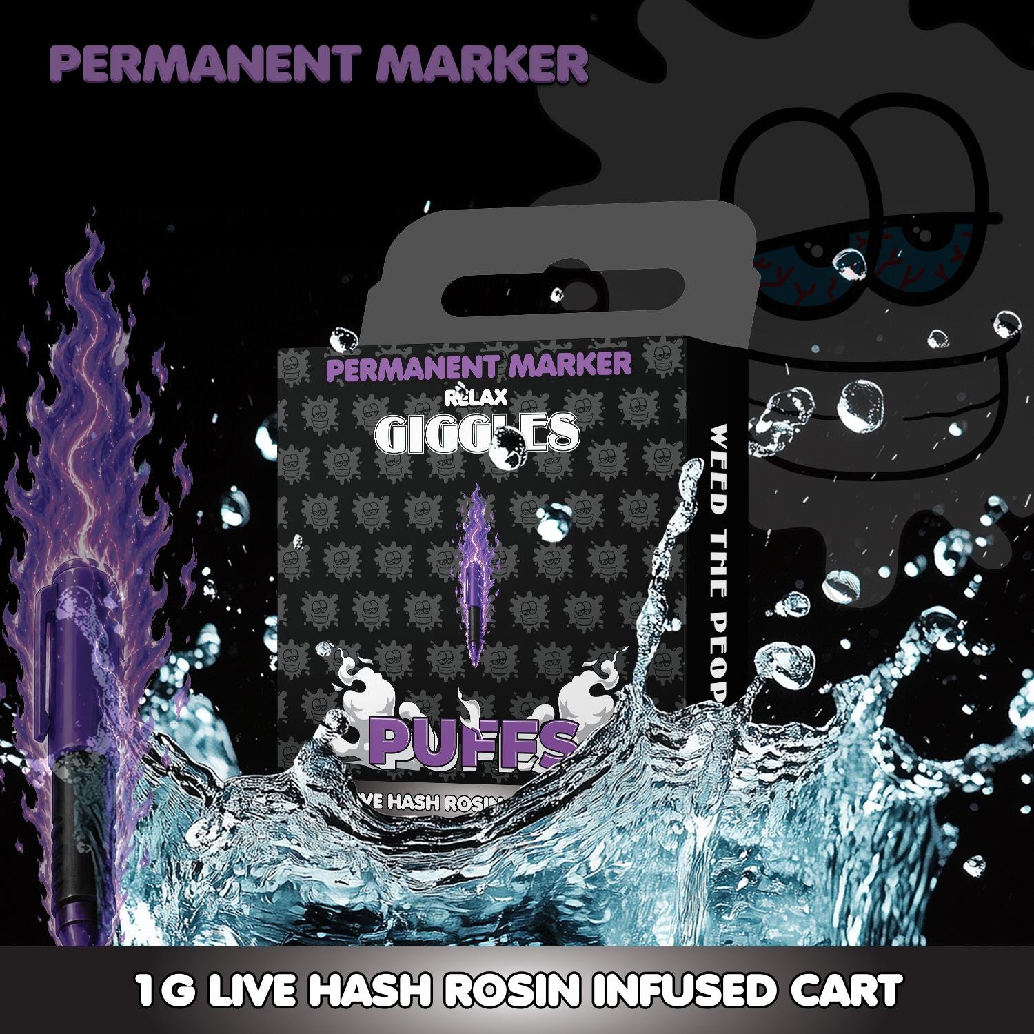 Giggles - 1g Live Rosin Cart - Permanent Marker