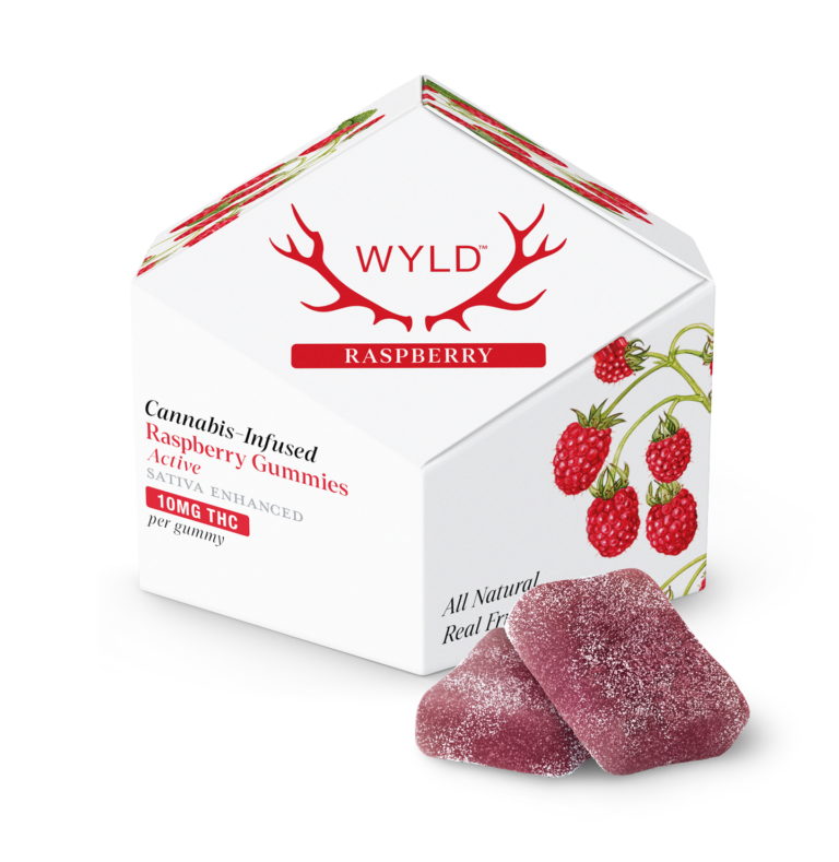 Wyld Gummies Raspberry 100mg THC