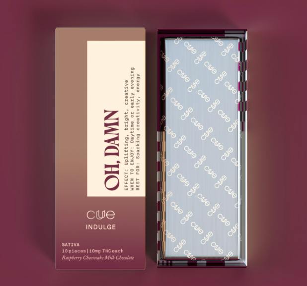 100mg - 10pc - Raspberry Cheesecake Milk Chocolate - Cuue - REC