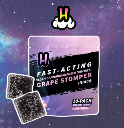 Hellavated | Grape Stomper Fast Acting Gummiez | 10mg (10ct)