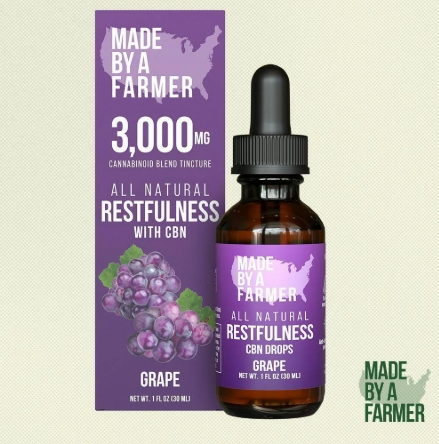 MBAF - Restfulness Grape CBN Tincture 3,000mg All Natural