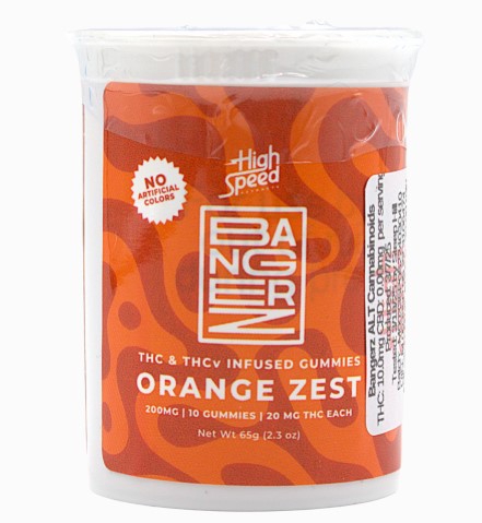 Orange Zest 2:1 THC:THC-V Gummy