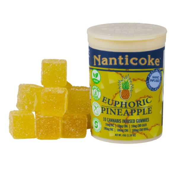 Nanticoke | Pineapple | Gummies | Euphorica |10X10 | 100mg | .1g by Nanticoke - edibles cannabis product