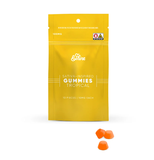 &Shine Bites | Tropical | 100mg (Sativa)