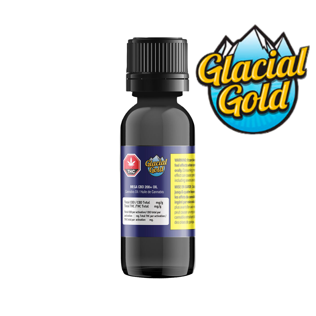 Glacial Gold Mega CBD 200+ Oil - 40mL | 8000mg CBD