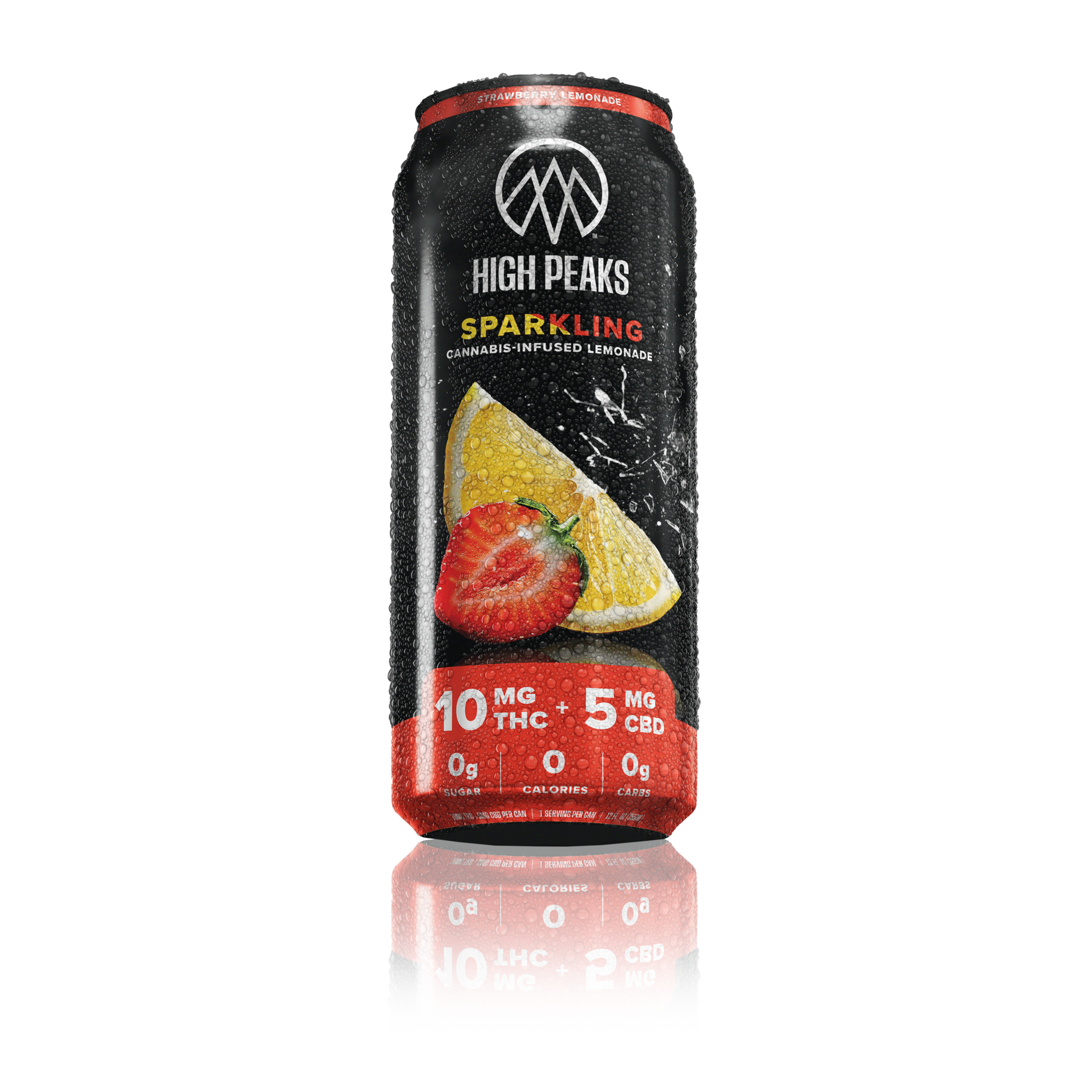 High Peaks | Sparkling | Strawberry Lemonade | 10mg | 0.01g by High Peaks - edibles cannabis product