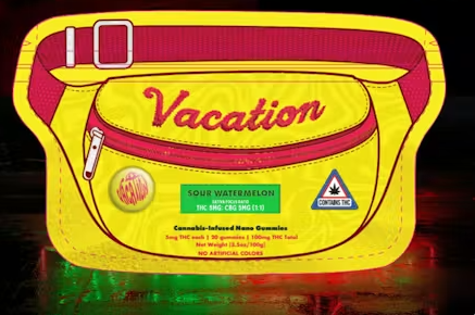 Vacation | Sour Watermelon 1:1 CBG | Nano Ratio Gummies | 100mg