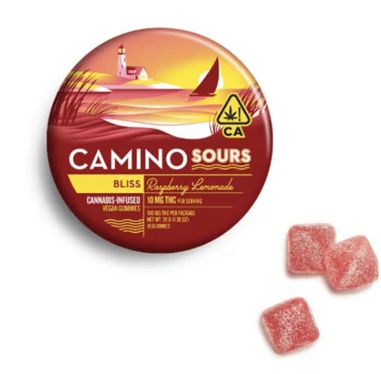 Camino - Sour Raspberry Lemonade Bliss Gummies 10pk - 100mg