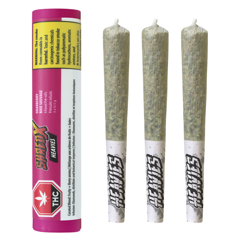 Gnarberry Heavies - Disty & Diamonds Infused 3-pack Pre-Roll | 3x0.5g
