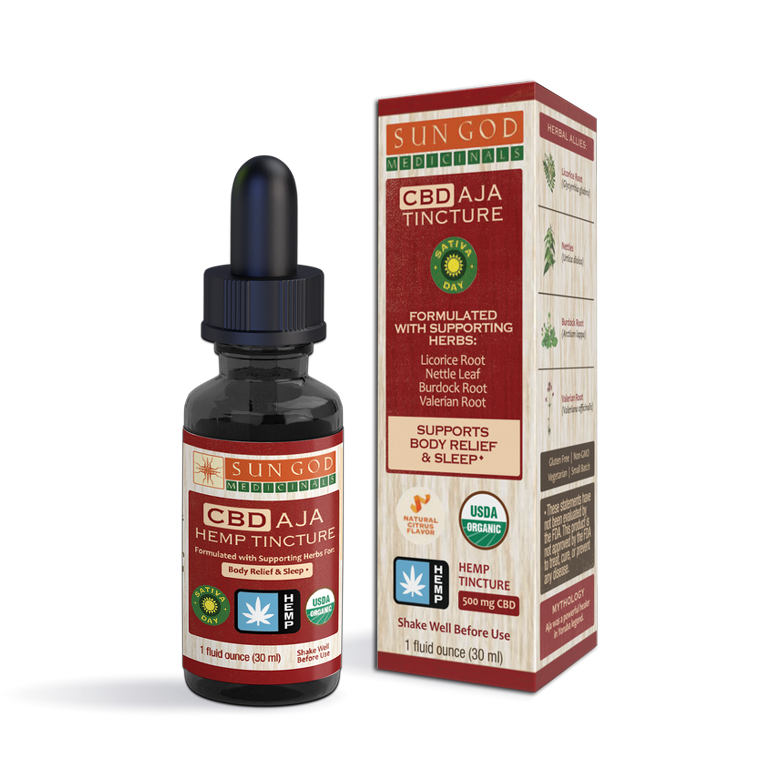 Aja Body Relief Hemp Sativa Tincture
