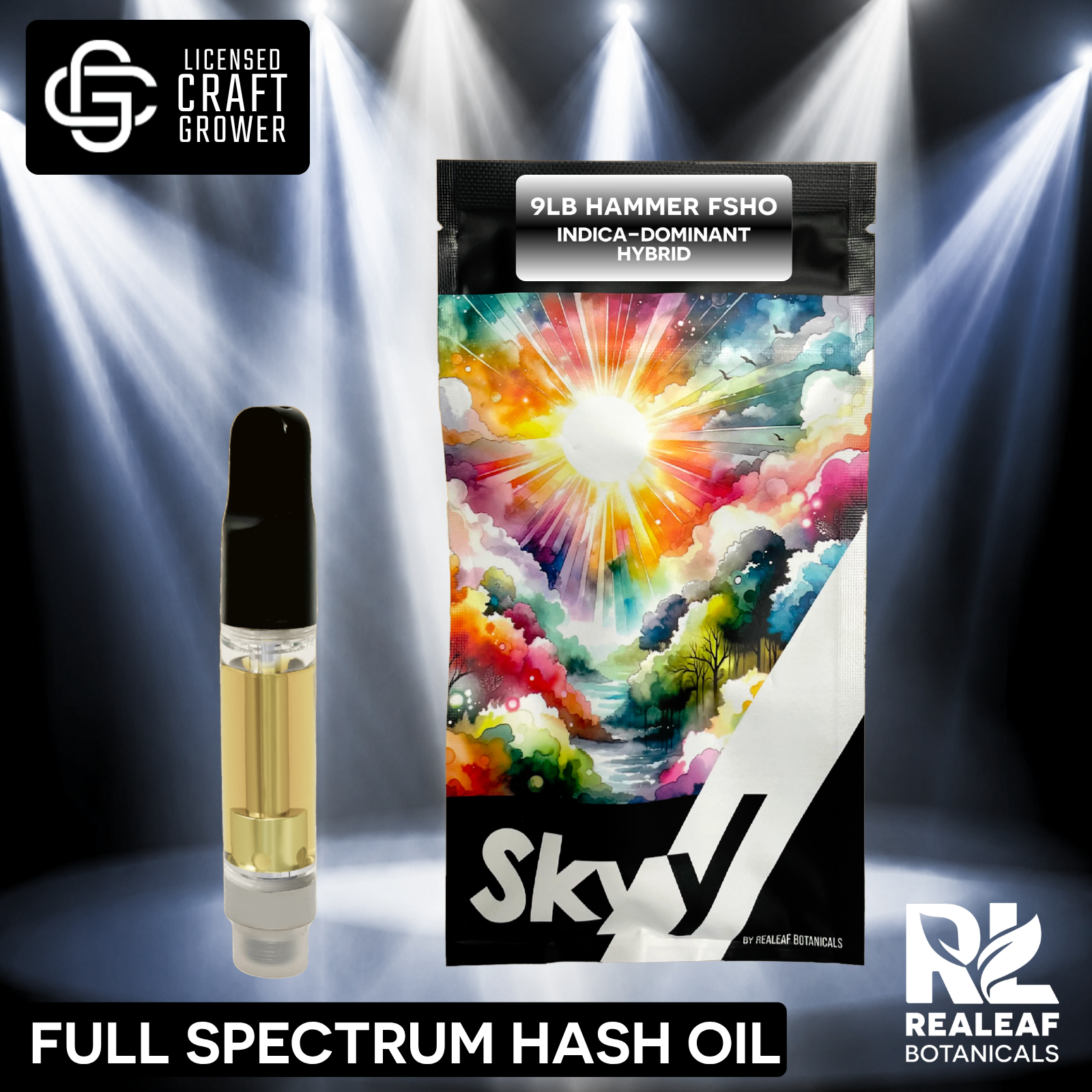 9lb Hammer FSHO Vape Cartridge 1g
