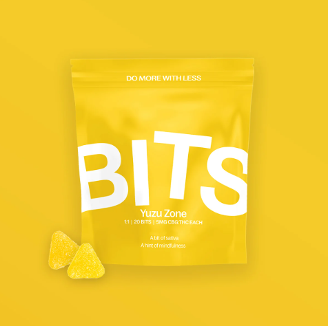 Ⓥ BITS Gummies 100mg: Yuzu Zone 1:1 CBG:THC 20pk