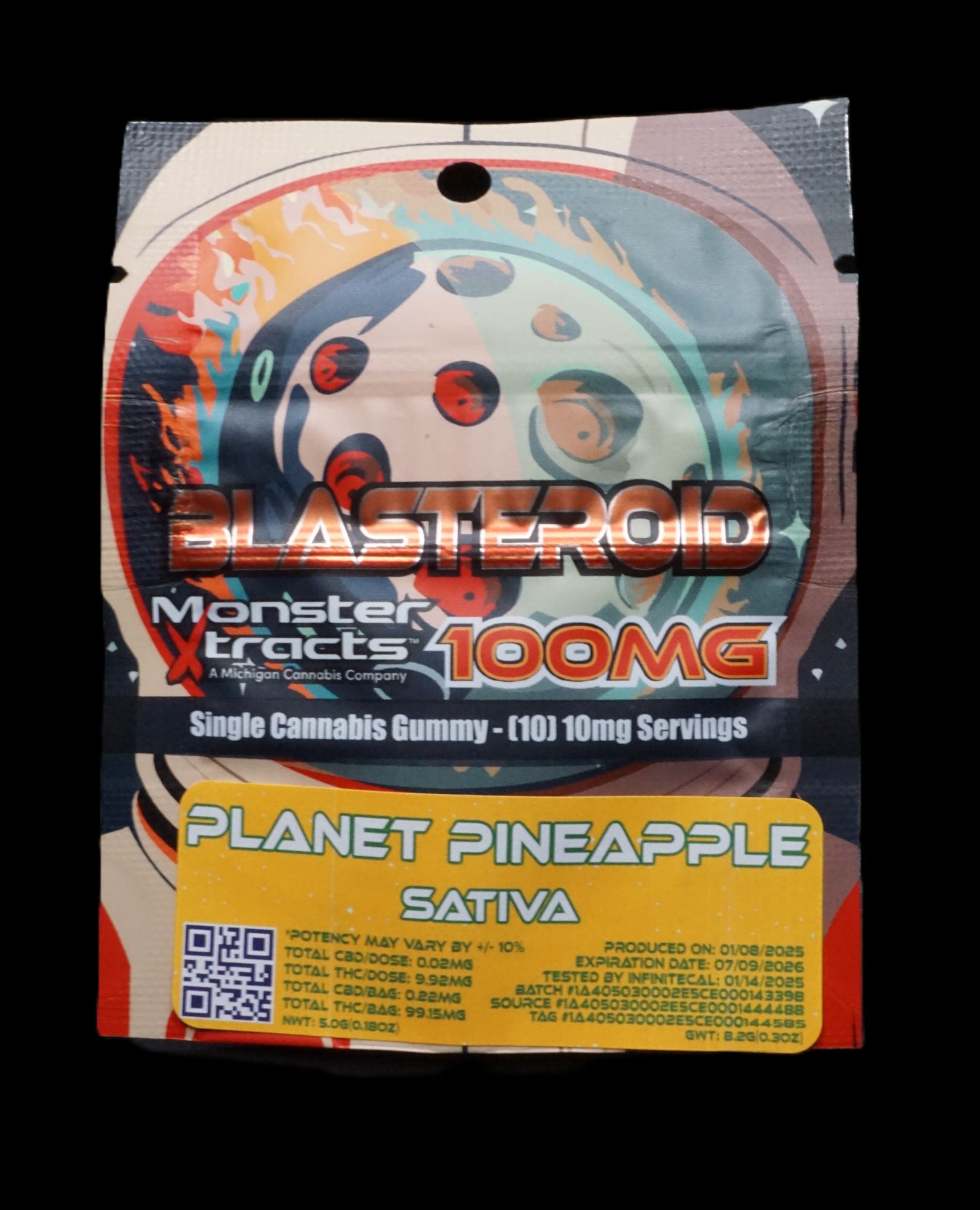 Planet Pineapple Gummy | 100mg