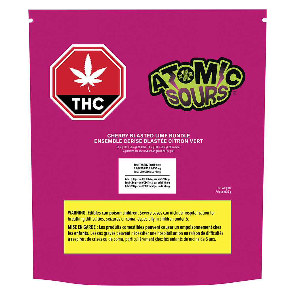 023 - XMG Atomic Sours - Cherry Blasted Lime Bundle 5pc