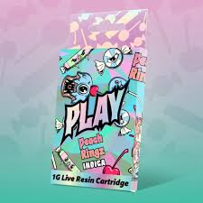 Play Peach Ringz Live Resin Infused Cart 1g