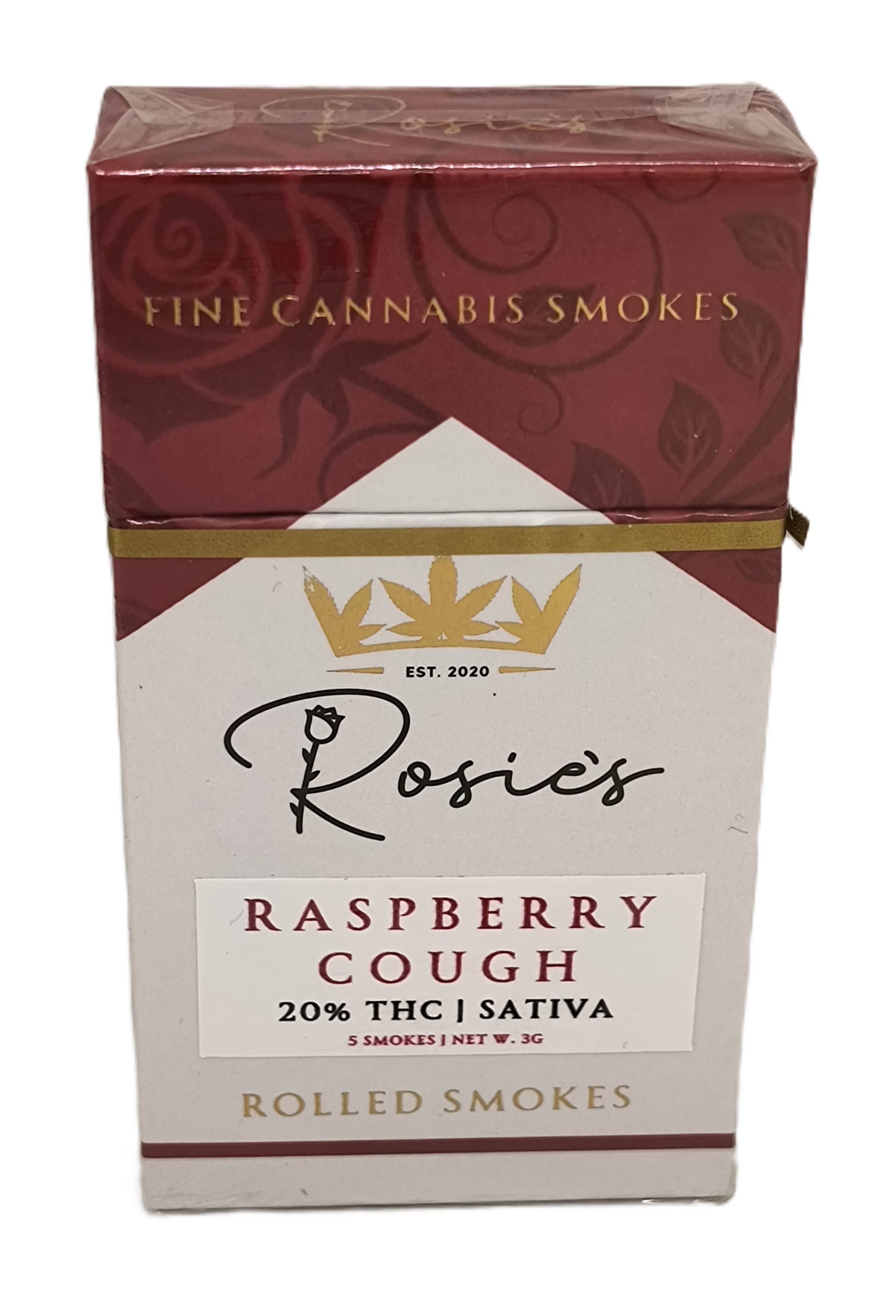 Raspberry Cough Pre-Roll 5-Pack | Rosie's