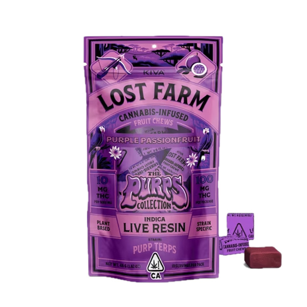 Lost Farm Chews | 200mg Chews | Purple Passionfruit