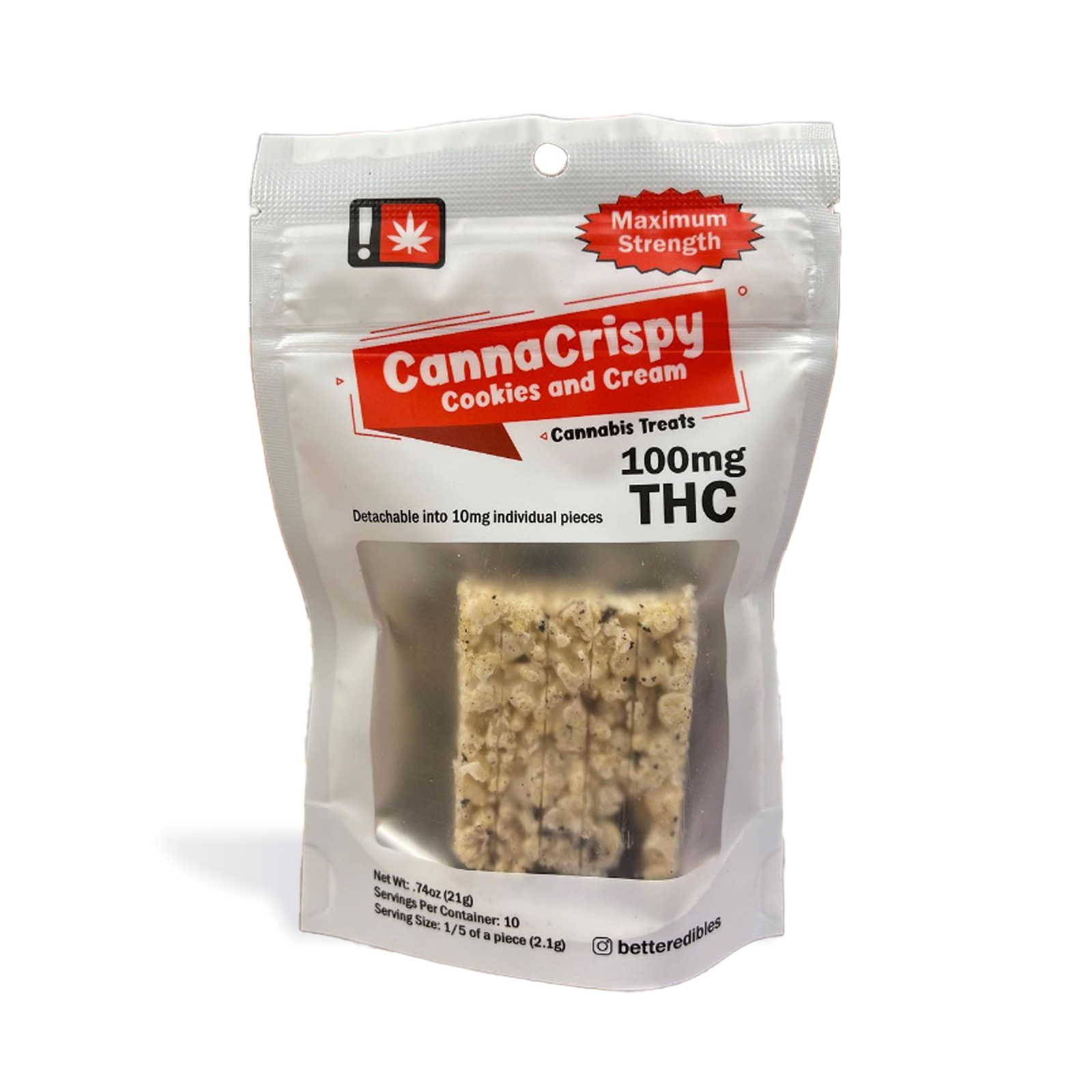 Cookies And Cream CannaCrispy | 100mg