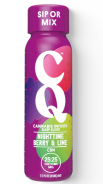 Nighttime Berry and Lime 1:1 CBN : THC Shot 2.2oz 25mg ( I )