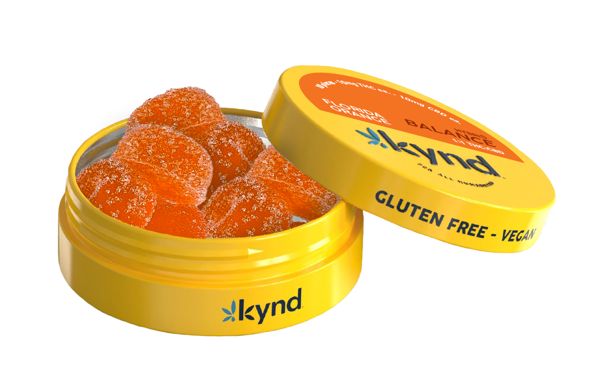 Kynd Kynd Florida Orange (H) Balance 1:1 CBD Gummies 10mg 10pk