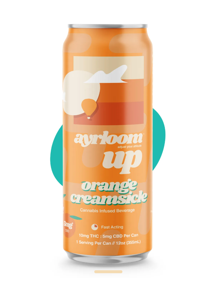 UP | Beverage | 12oz | Orange Creamsicle | Fast Acting | Vegan | Gluten Free | 10mg THC : 5mg CBD