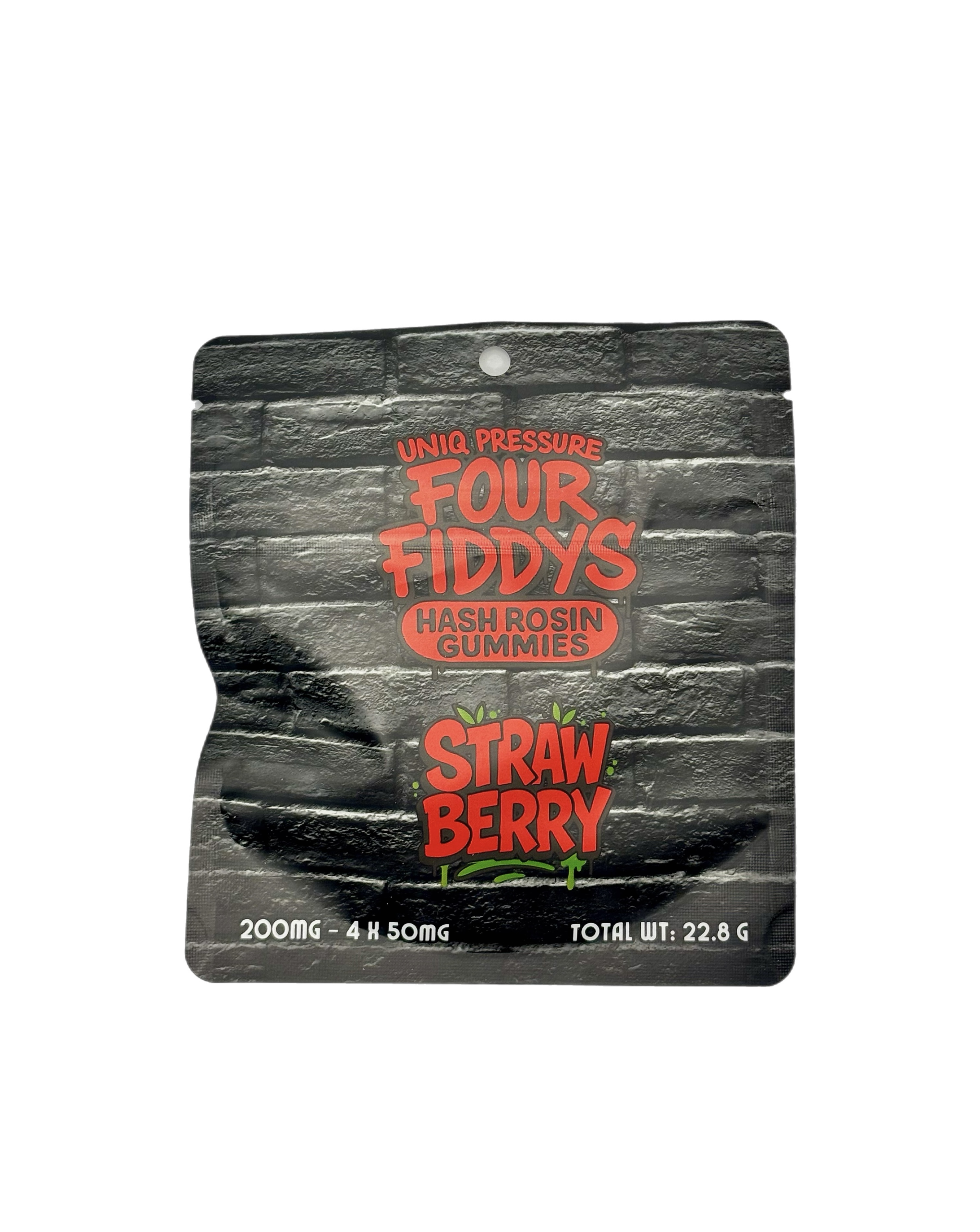 Strawberry | Hash Rosin Gummies 4-Pack | 200mg