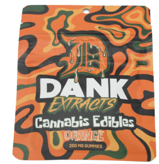 Dank: Orange (S) 200mg Gummies