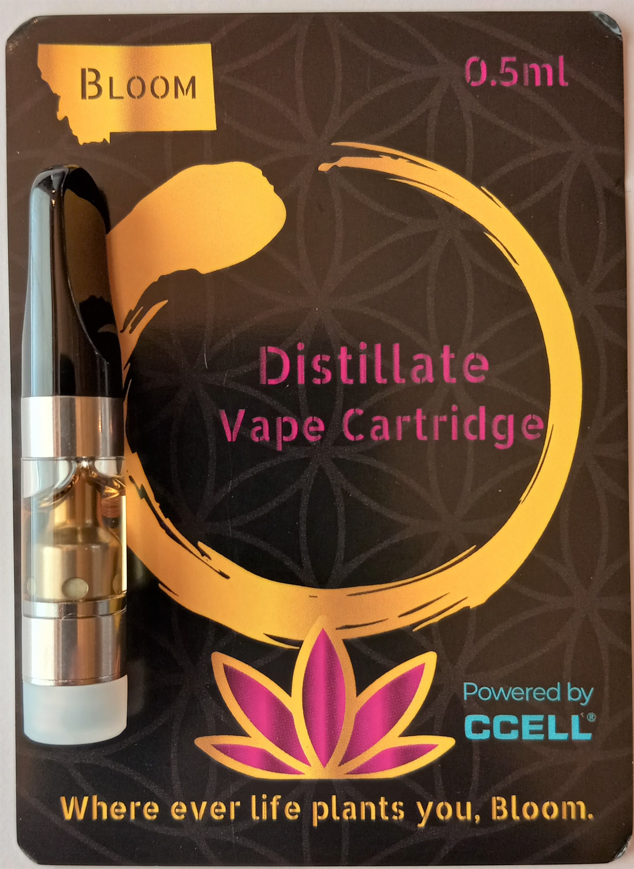 Bloom Montana (.5g Distillate Cart-Purple Punch)