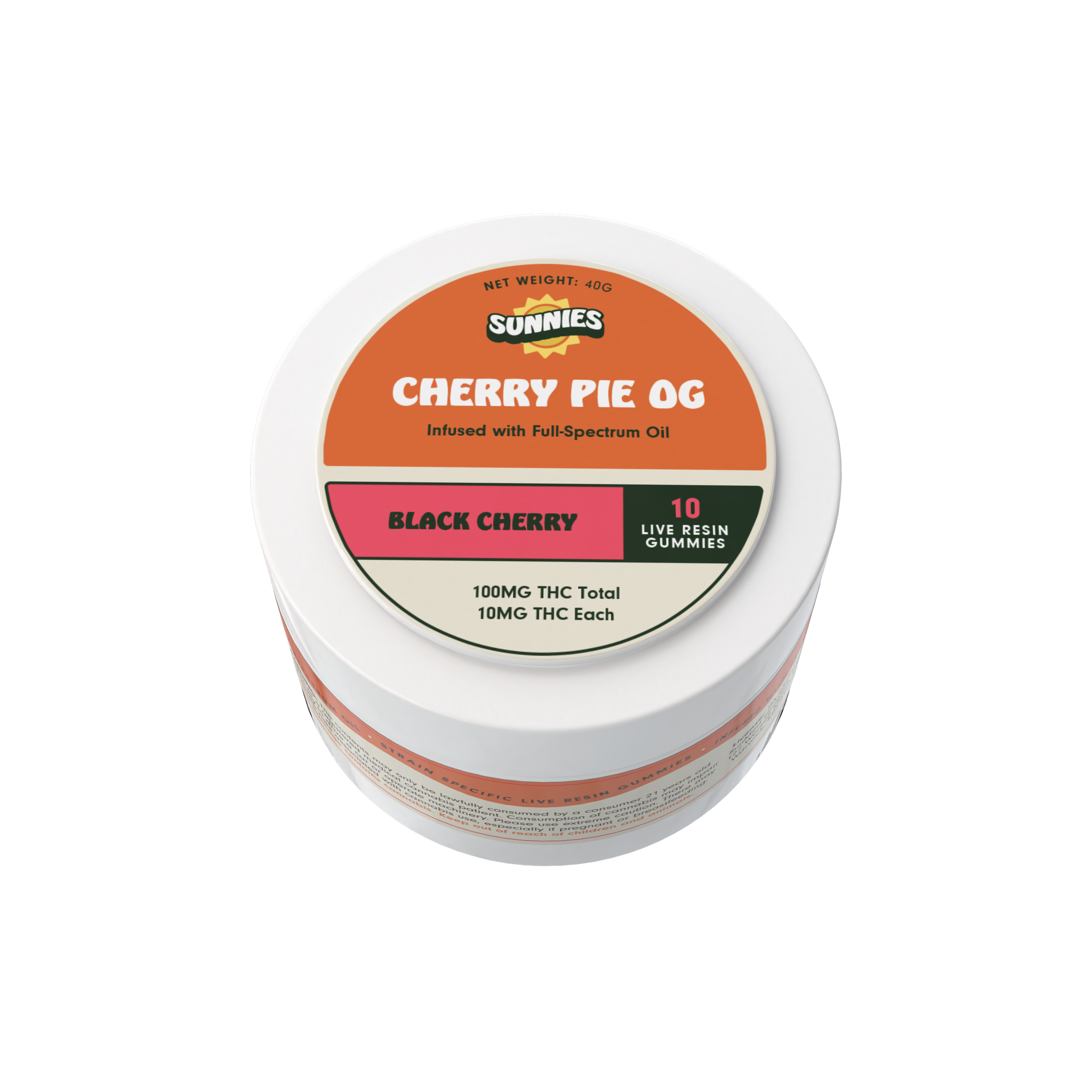 Live Resin Gummies: Cherry Pie OG I Black Cherry 10mg