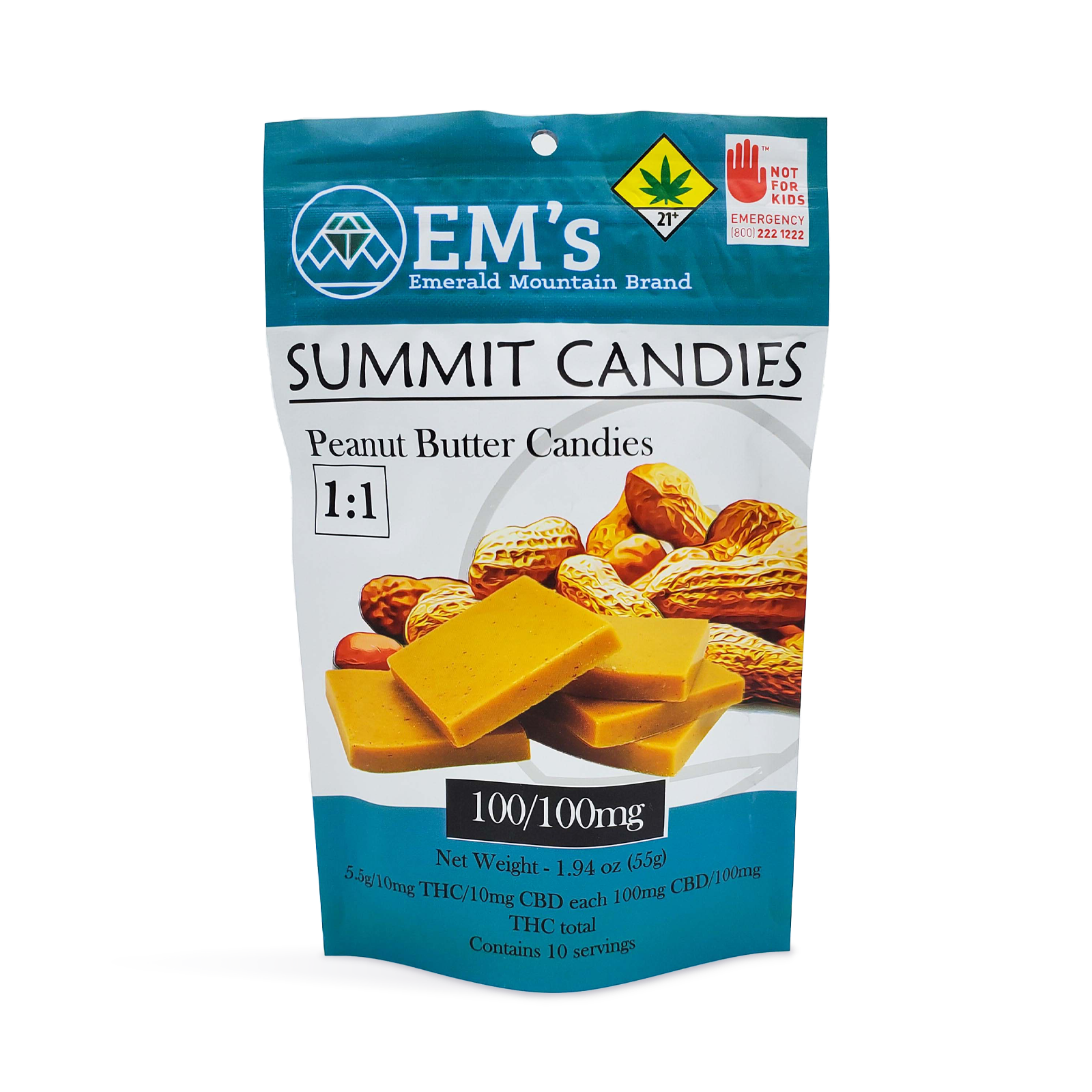 1:1 Peanut Butter Candies 10-pack