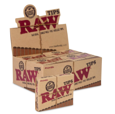 RAW Pre-Rolled Tips | 100pc Tin | 6pk Display