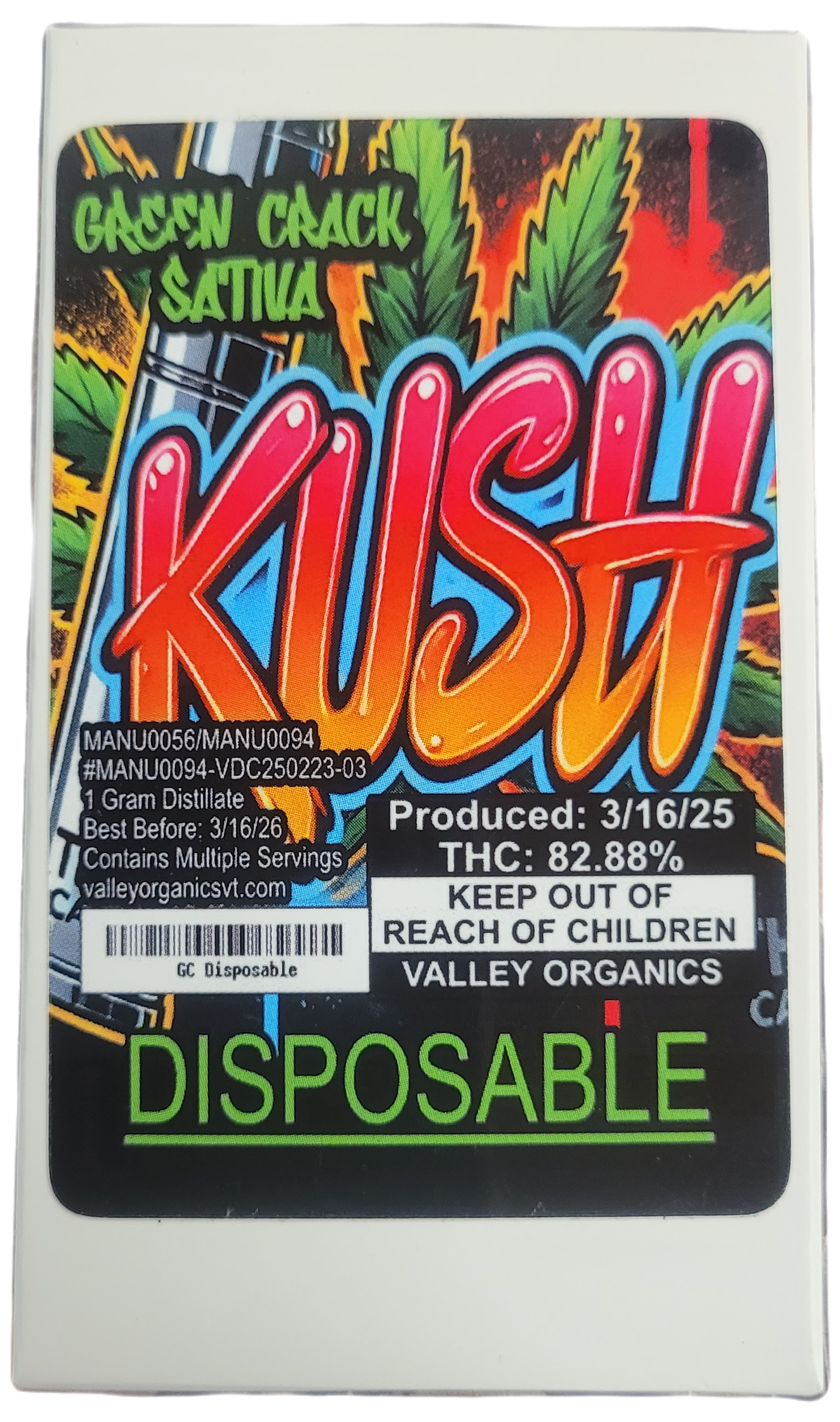 Disp Vape Cart Green Crack