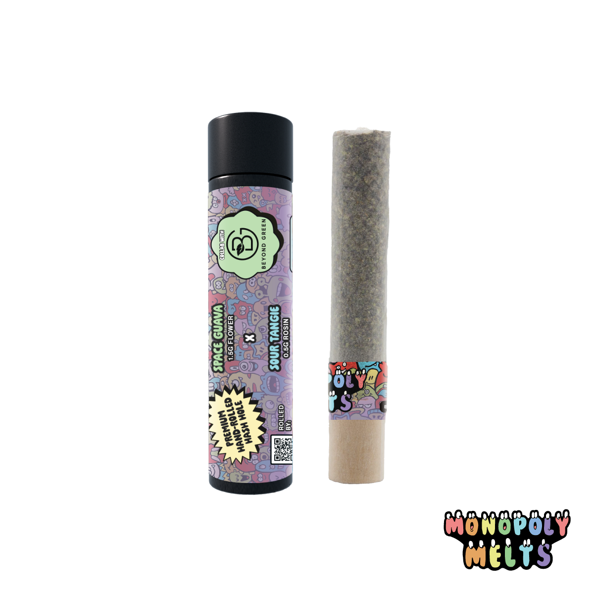 Monopoly Melts Space Guava x Sour Tangie Hash Hole Pre-Roll 2g