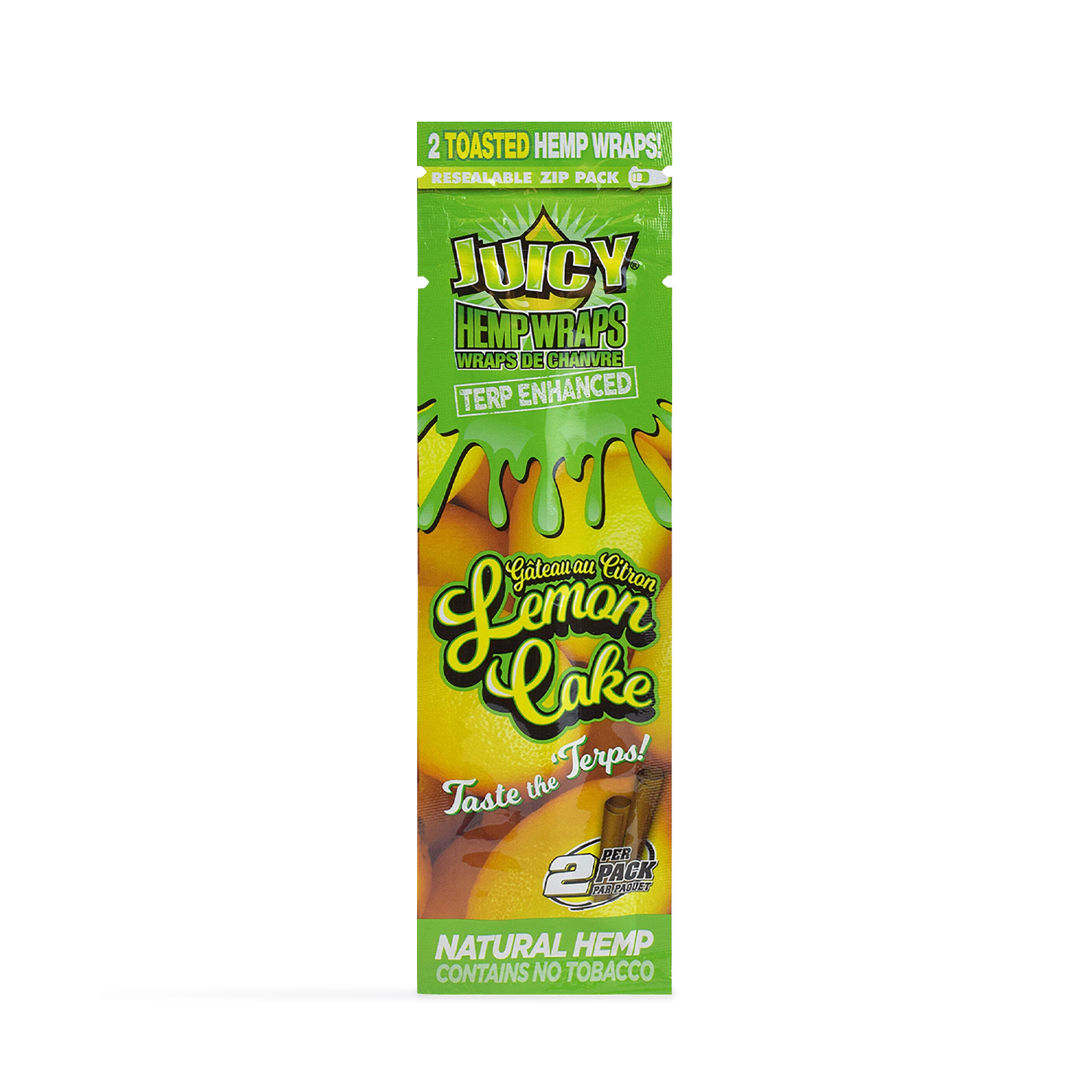 Lemon Cake Terp-Enhanced Hemp Wraps 2-pack