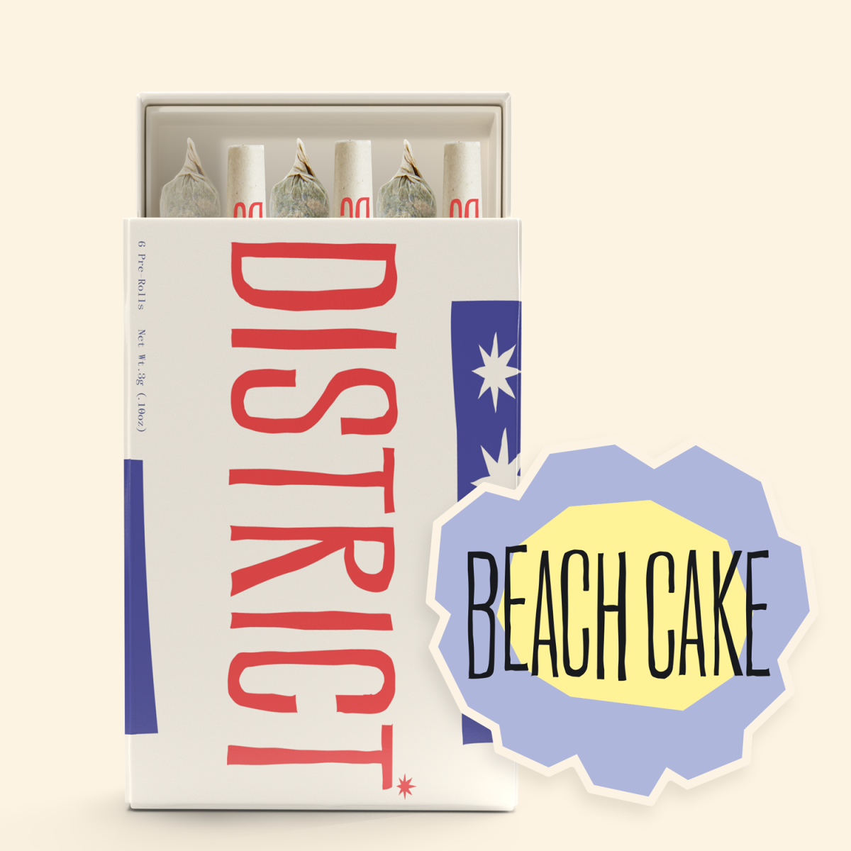 Beach Cake 6/pack PreRoll