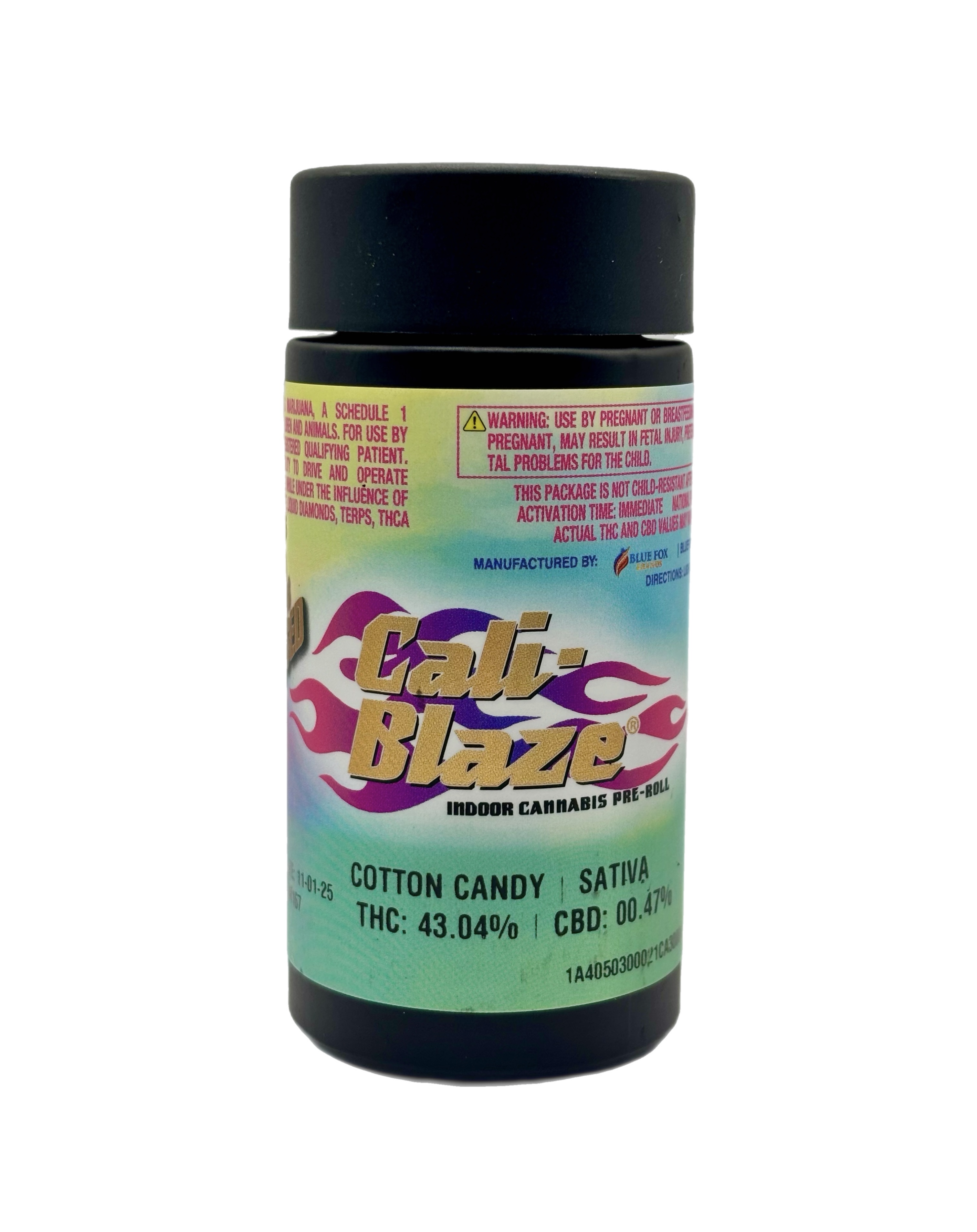 Cali Blaze | Cotton Candy | Infused Pre-Roll 5 Pack