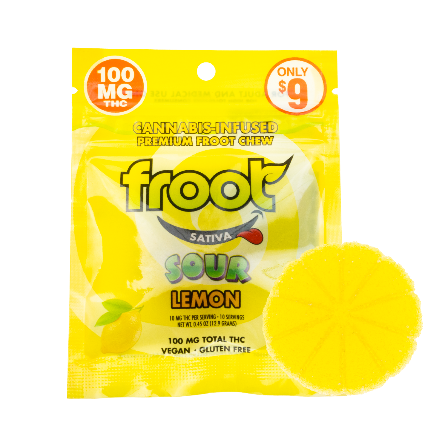 Sour Gummy Lemon 100mg