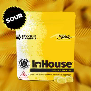 Sour Pineapple Gummies 10mg 5pk