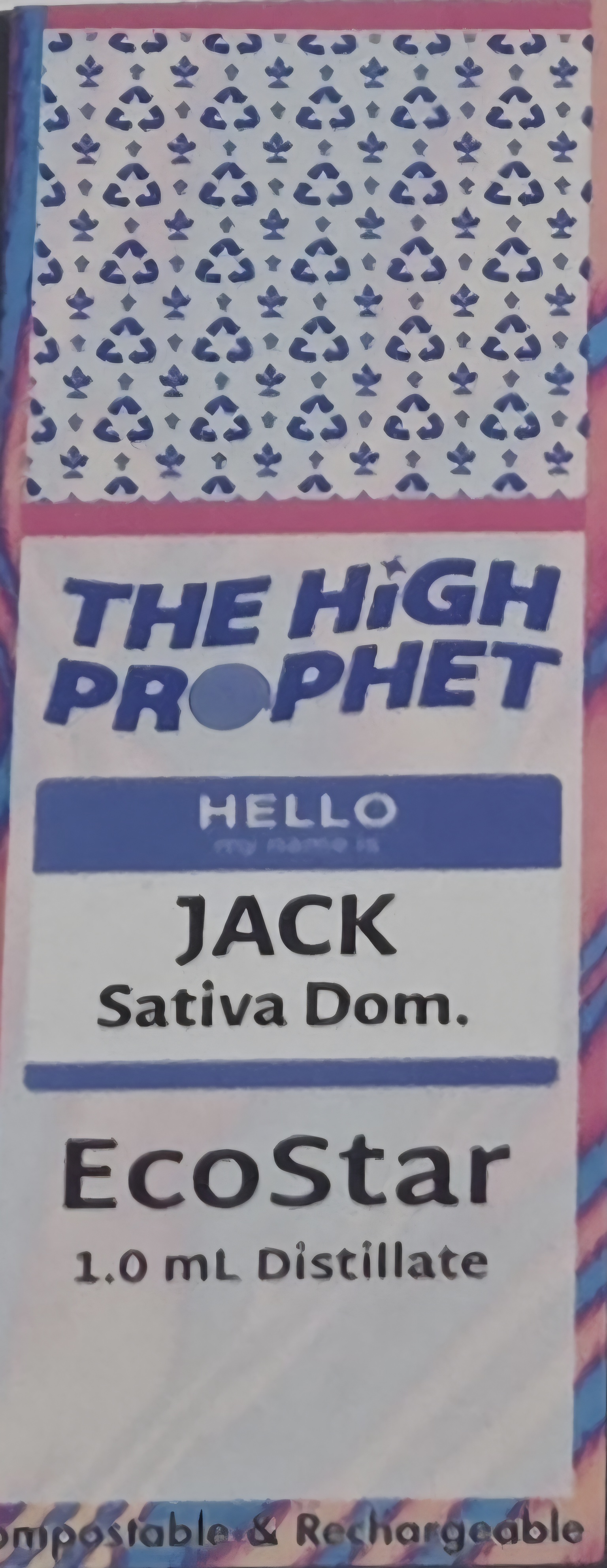 Disposable Distillate Vape Cart Jack