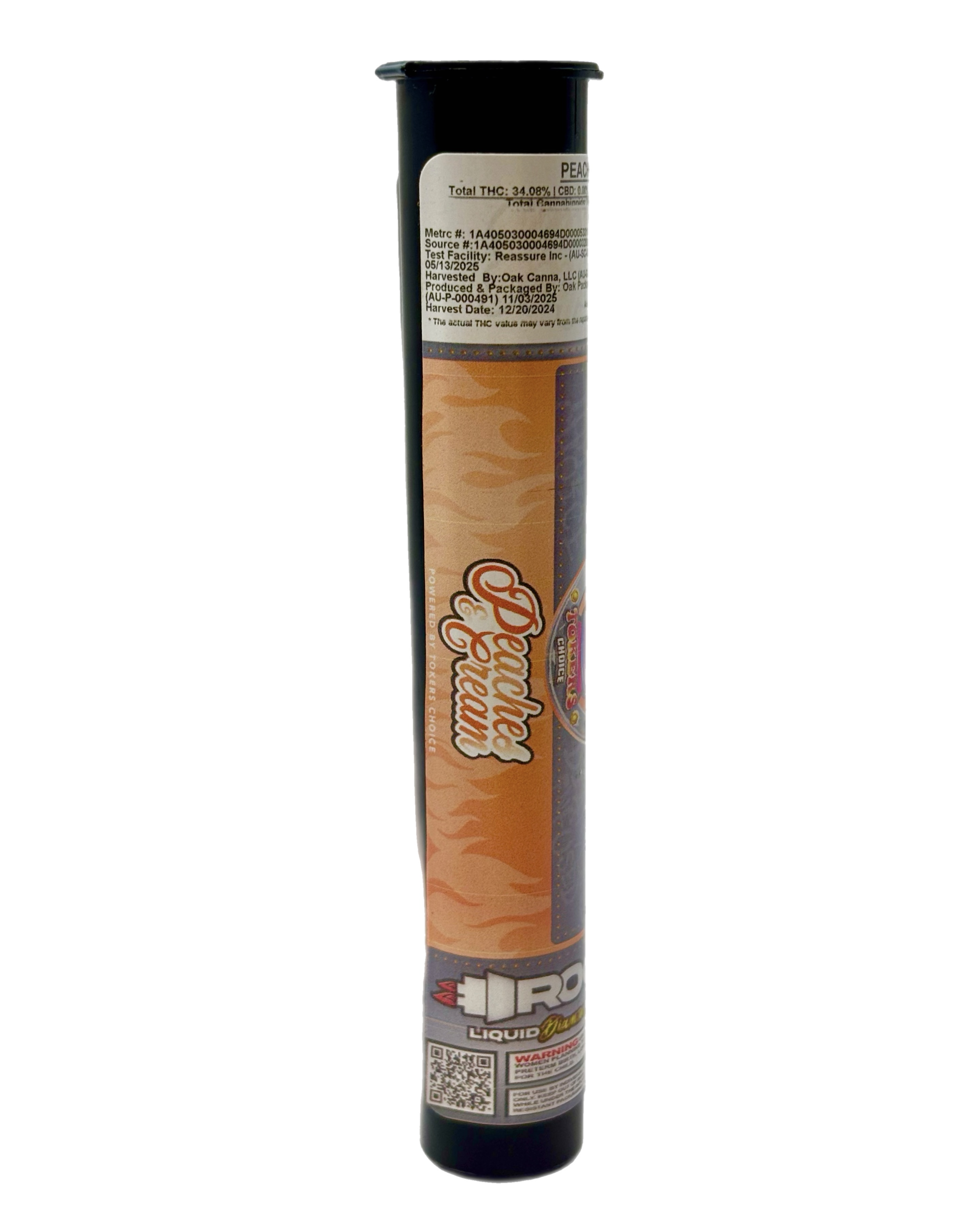 Tokers Choice - Rockets | Peaches & Cream | Infused Pre-Roll