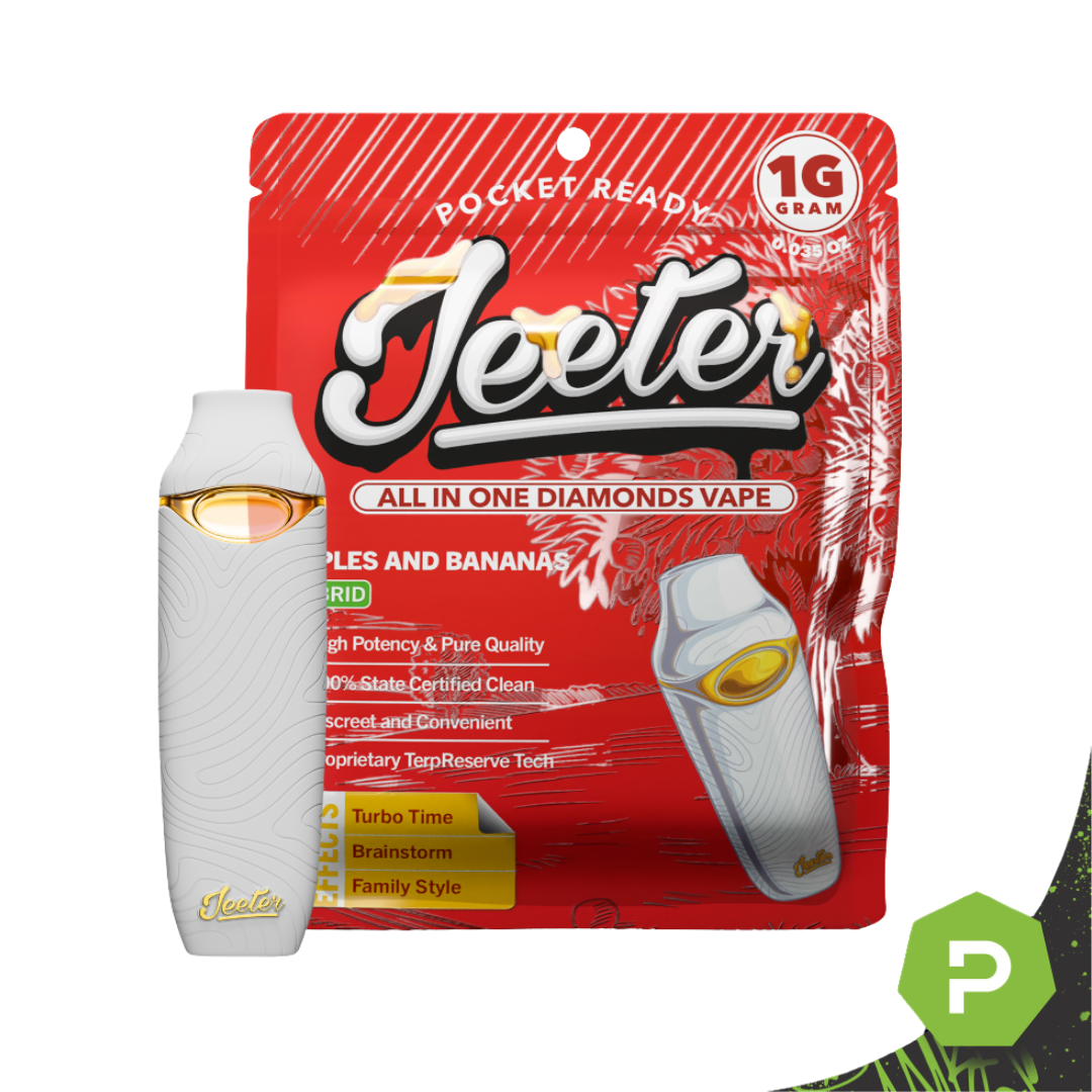 Apples And Bananas Jeeter All In One Diamonds Vape | Pocket Ready | 1g | Hybrid