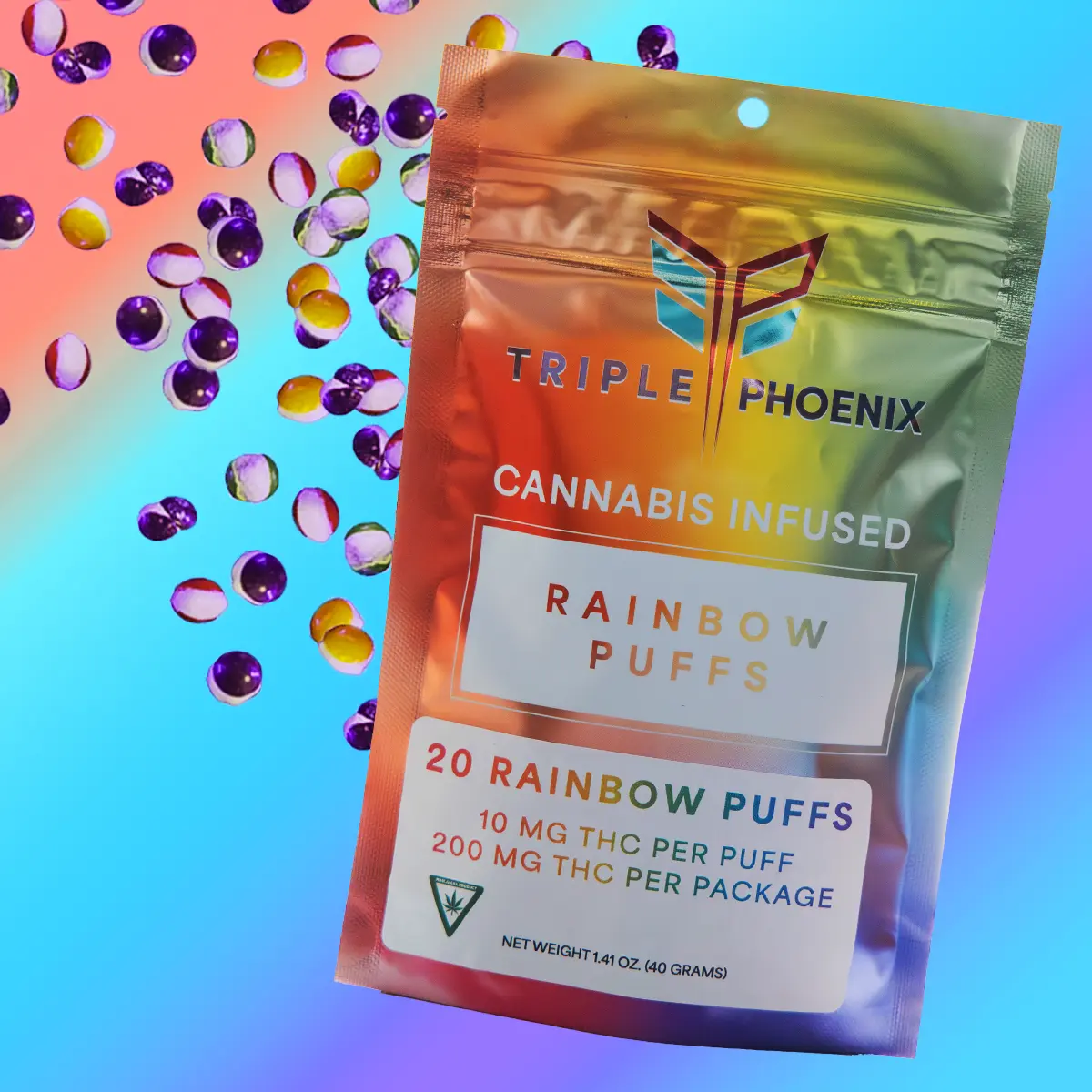 Triple Pheonix - Rainbow Puffs - 200mg