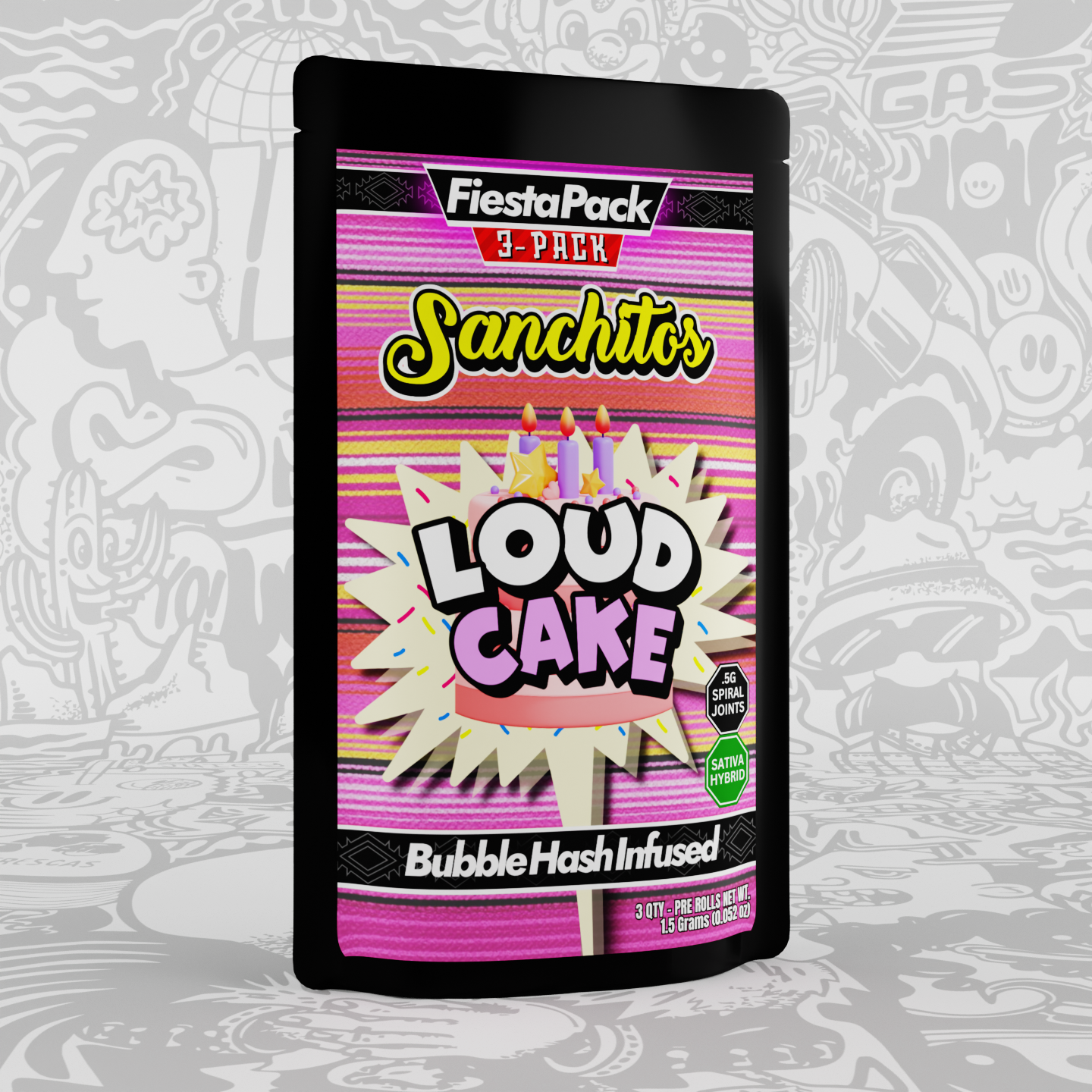 Sanchitos - Loud Cake - 3 Pack
