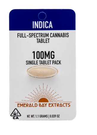 Emerala Bay Extracts Kept Secret Indica Single Tab 100mg